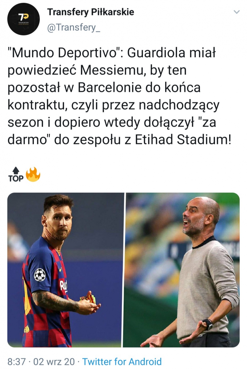 SŁOWA Guardioli do Leo Messiego!